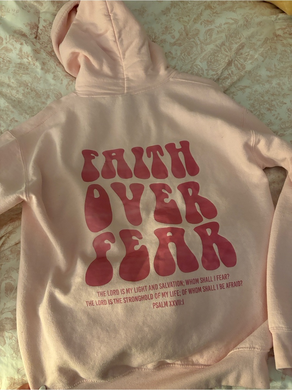 Classic Lightweight Pink Hoodie Medium